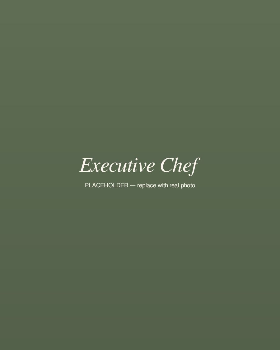 Portrait of the executive chef at Unalome