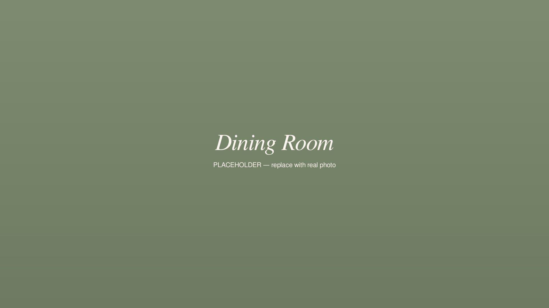 Sunlit dining room at Unalome, tables set for lunch service